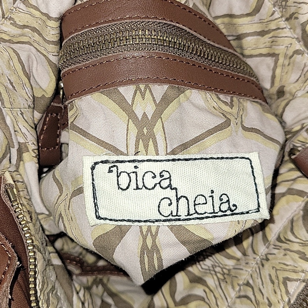 Anthropologie Bica Cheia Brown Leather Tote Bag - Picture 12 of 12